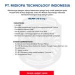 Lowongan Kerja PT Midiofa Technology Indonesia
