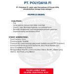 Lowongan Kerja PT Polidaya FI