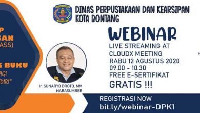 Gratis E-Sertifikat, Besok DPK Bontang Gelar Webinar Workshop Kepenulisan