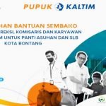 Pupuk Kaltim Salurkan 1000 Paket Sembako untuk Anak Panti Asuhan dan SLB