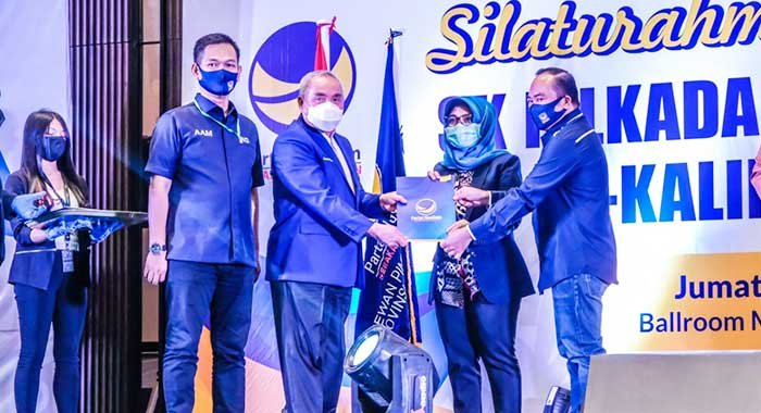 Tatap Pilwalkot Bontang, Neni-Joni Kian Pede Usai Kantongi SK Partai NasDem dan PKS