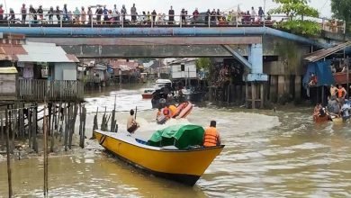 Sembunyi dari Kejaran Polisi, Seorang Pria Melompat ke Sungai Mahakam dan Diduga Tenggelam