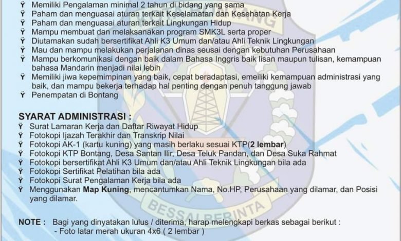 Lowongan Kerja PT Graha Lower Kaltim