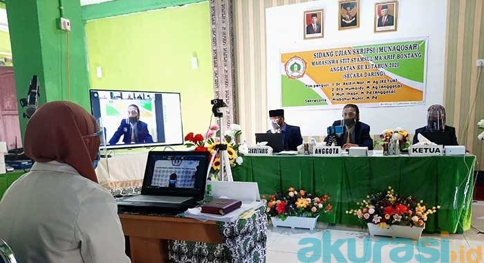 Sidang Skripsi Secara Virtual Jadi Pengalaman Baru STIT-SYAM Bontang di Masa Pandemi Covid-19
