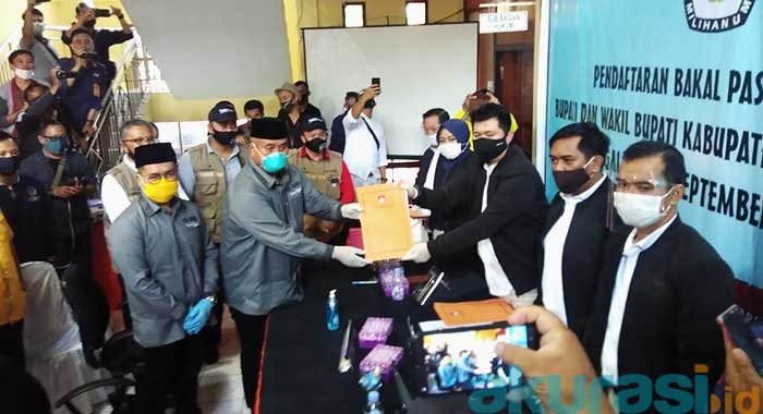 Edi-Rendi Resmi Mendaftar di KPUD Kukar, Berpeluang  Lawan Kotak Kosong