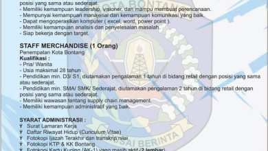 Lowongan Kerja PT Berjaya Dinegeri Sendiri