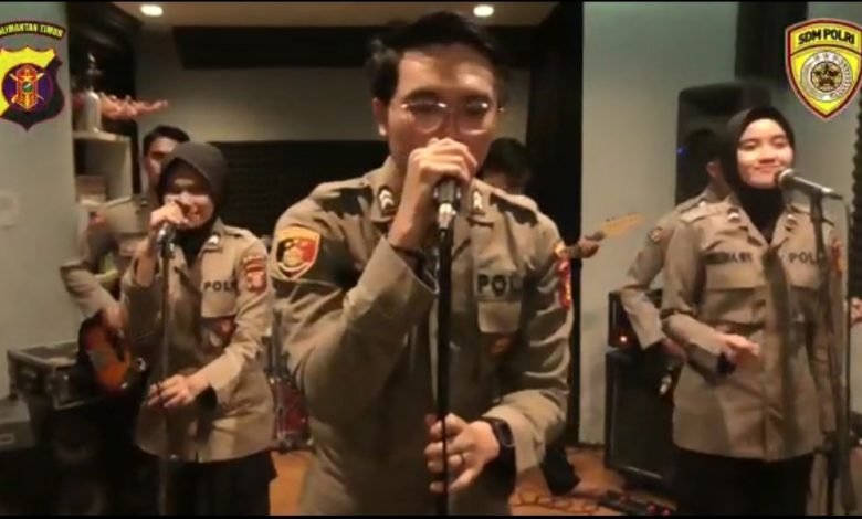 Biro SDM Polda Kaltim Imbau Cegah Covid-19 dengan Lagu Untuk Indonesia