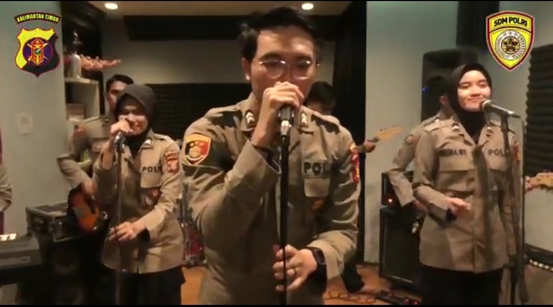 Biro SDM Polda Kaltim Imbau Cegah Covid-19 dengan Lagu Untuk Indonesia