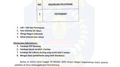 Pelatihan Fotografer Oktober