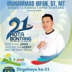 Muhammad Irfan, ST, MT anggota Komisi I DPRD Bontang Mengucapkan Dirgahayu ke-21 Kota Bontang