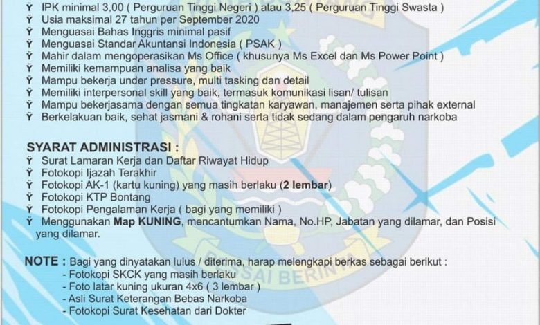Lowongan Kerja Oktober Bontang PT Kaltim Nusa Etika