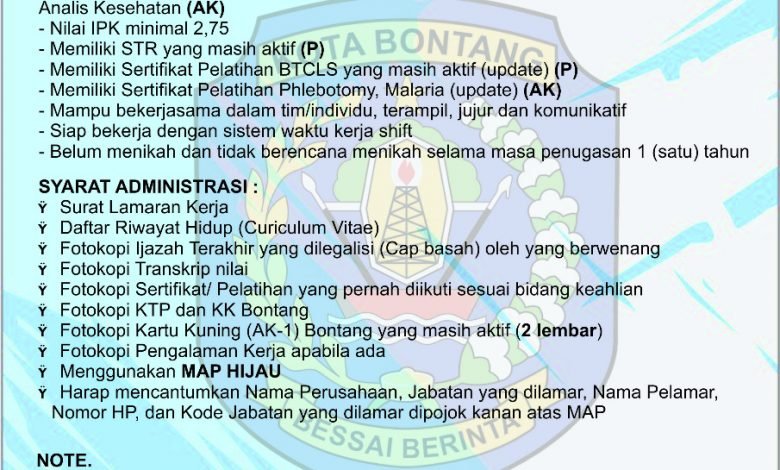 Lowongan Kerja RS Amalia Bontang Oktober