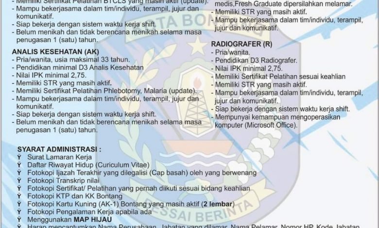 Lowongan Kerja November RS Amalia Bontang
