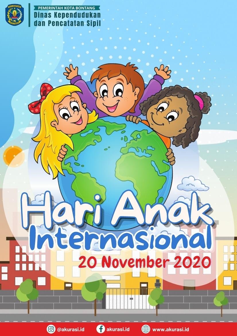 Ucapan Selamat Hari Anak Internasional Disdukcapil Bontang