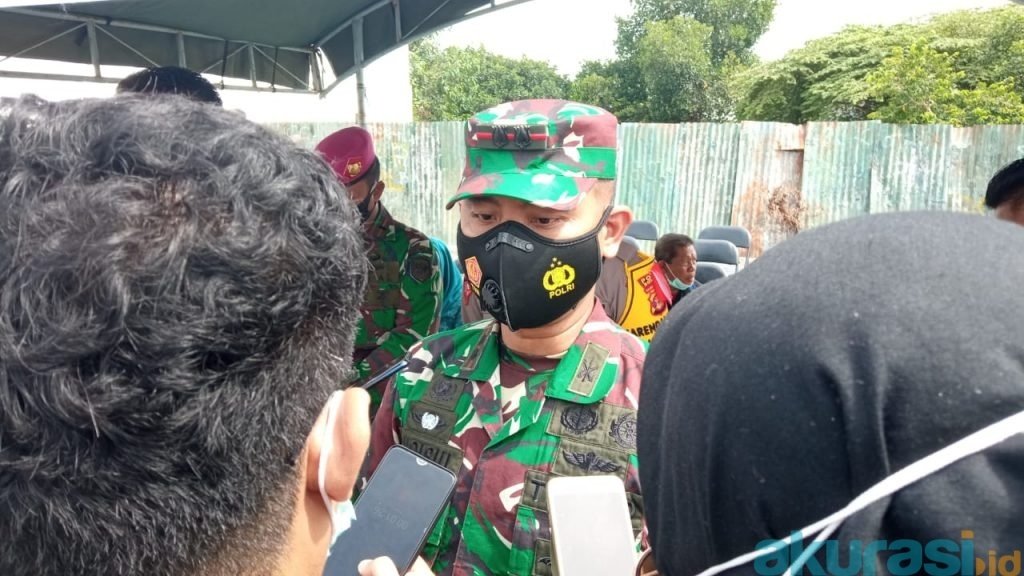 Gereja Bontang Disemprot Disinfektan