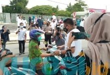 Kecamatan Bontang Selatan Bagikan 6 Ribu Masker