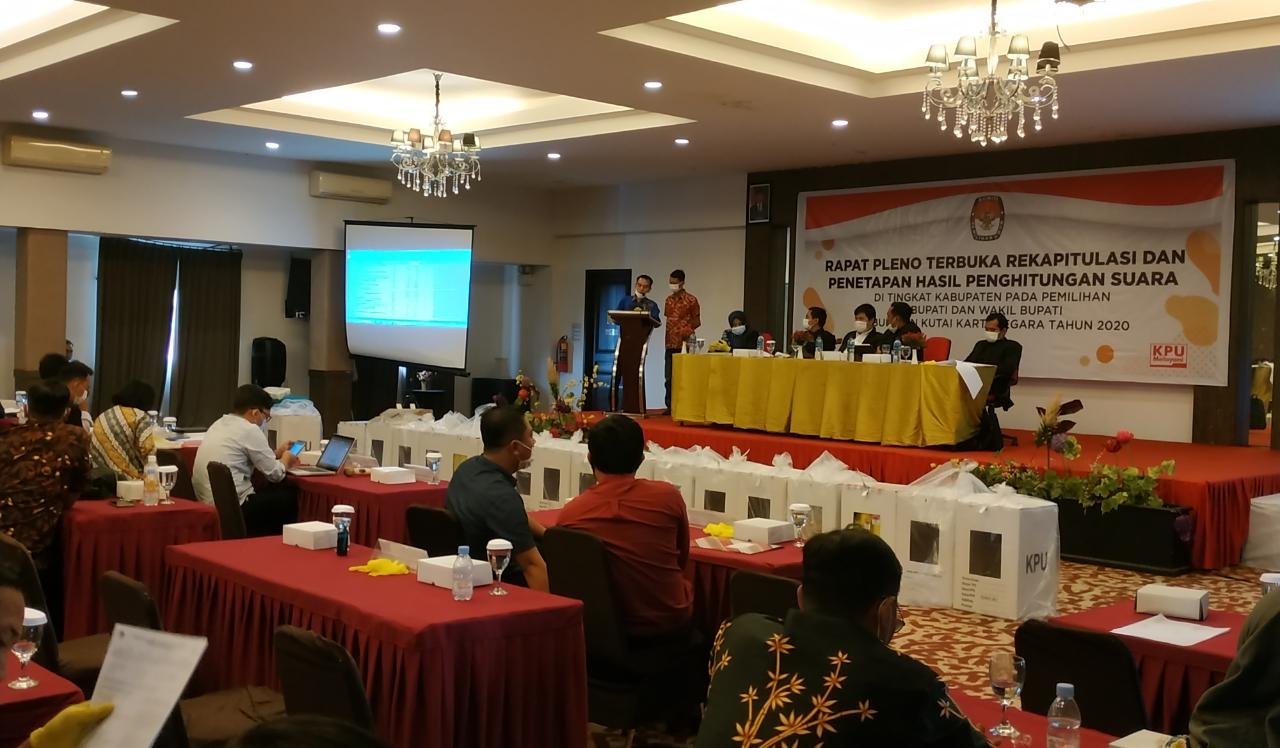 Terkendala Masalah Teknis, Penetapan Rekapitulasi Suara PPK Loa Janan dan Loa Kulu Ditunda
