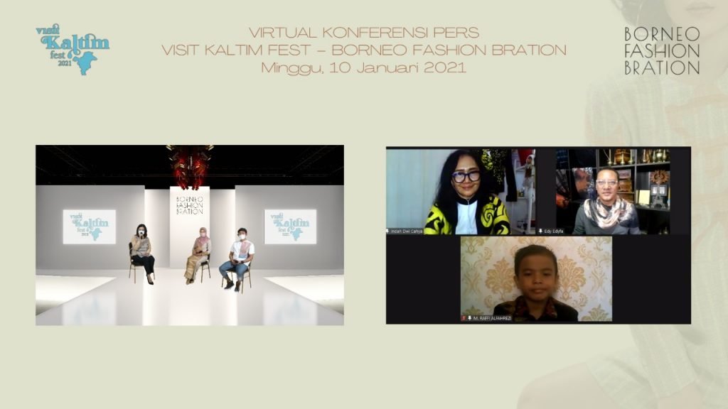 Gelar Fashion Show Virtual, Borneo Fashion Bration Perkenalkan Busana Khas Kaltim
