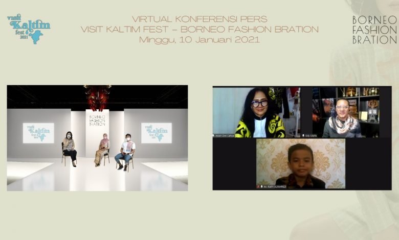 Gelar Fashion Show Virtual, Borneo Fashion Bration Perkenalkan Busana Khas Kaltim