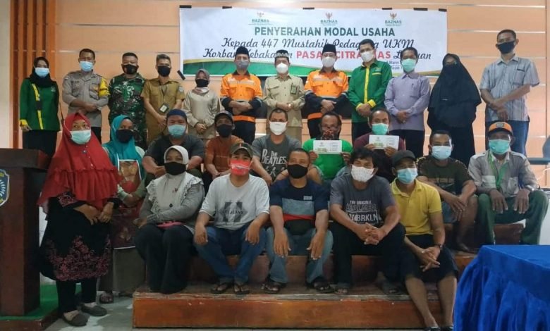 Peduli 447 Korban Kebakaran Pasar Citra Mas Loktuan, Baznas Bontang Salurkan Bantuan Rp335 Juta