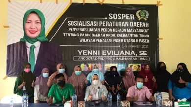 Sambangi Masyarakat Long Ikis, Wakil Rakyat Dapil Paser Yenni Sosialisasikan Pentingnya Perpajakan