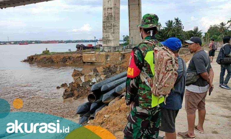 Kronologis Abrasi Tanah di Bawah Tiang Jembatan Mahkota II, Seorang Pemancing Hilang