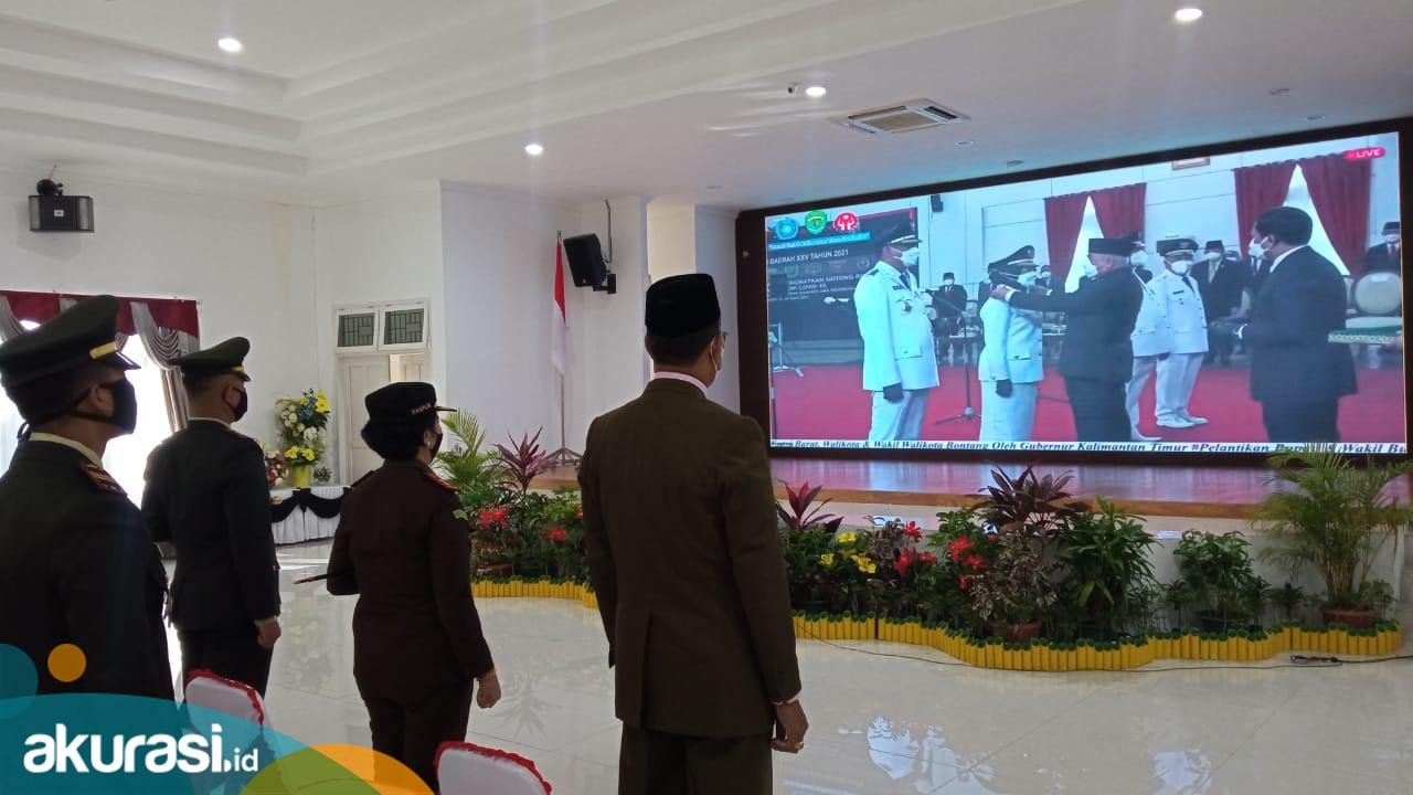 Undangan Dibatasi, Para Pejabat Hanya Bisa Ikuti Pelantikan Wali Kota Bontang Secara Dering