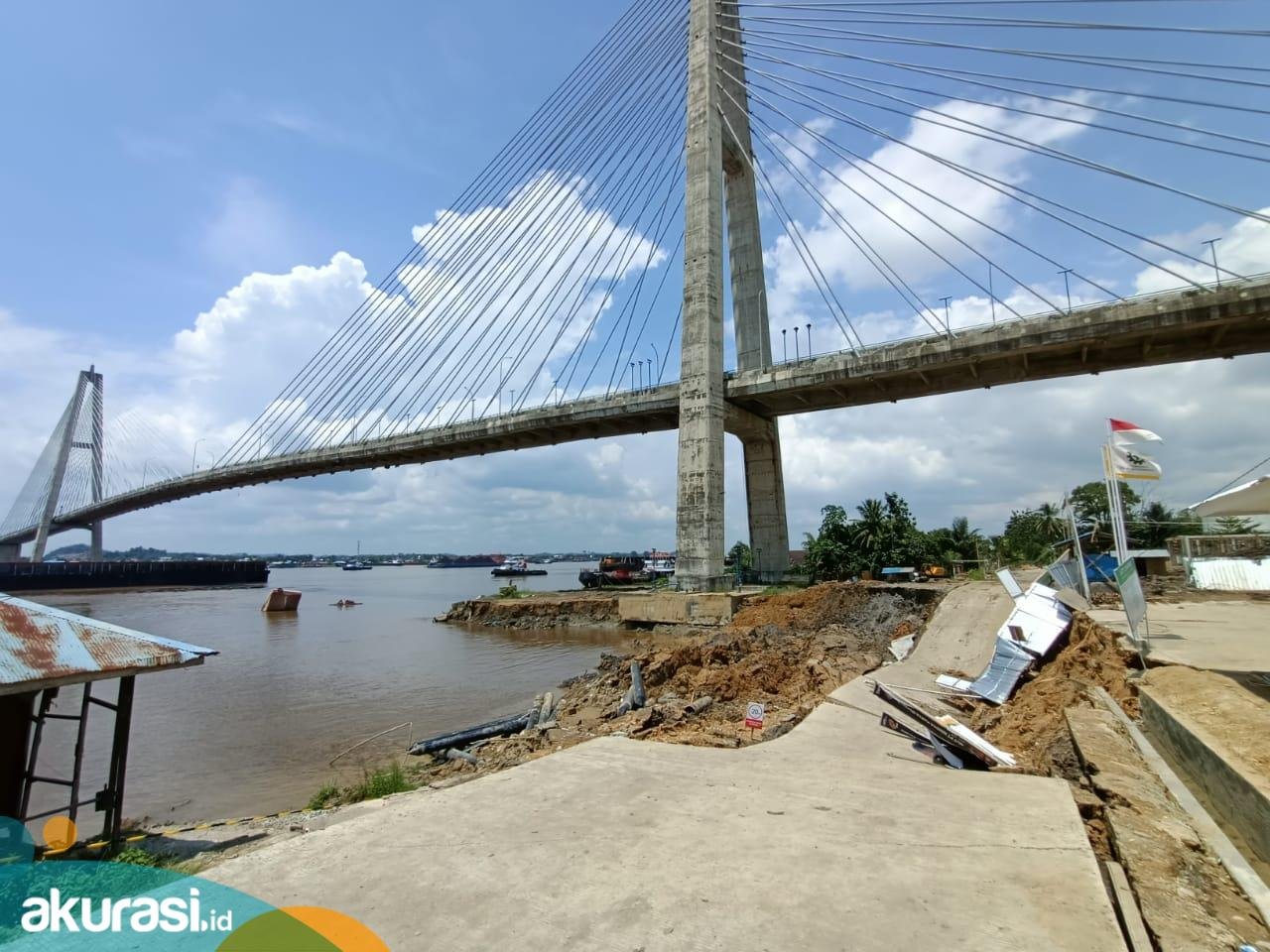 Jembatan Mahkota II Dibuka Kembali, Tahap Awal Baru Diperuntukan Buat Motor Saja Dulu