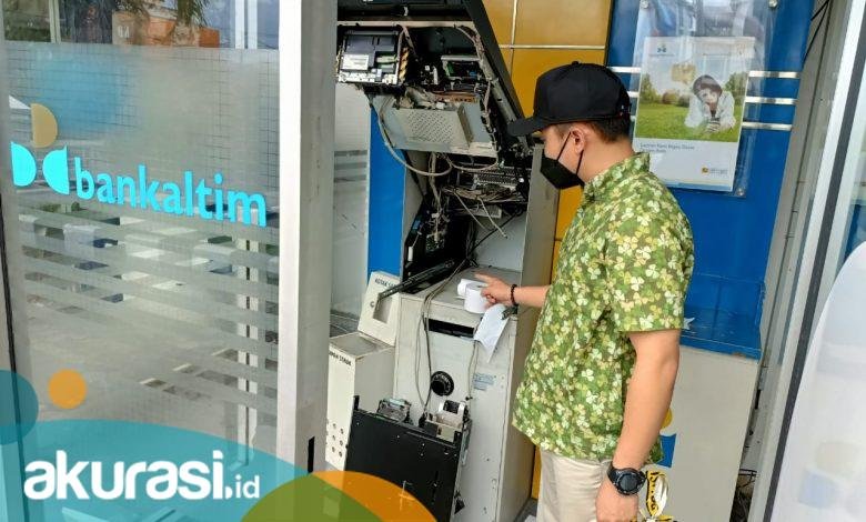 Mesim ATM BPD Kaltimtara di Jalan Antasari Dibobol, Keburu Ketahuan, Pencuri Gagal Ambil Uang