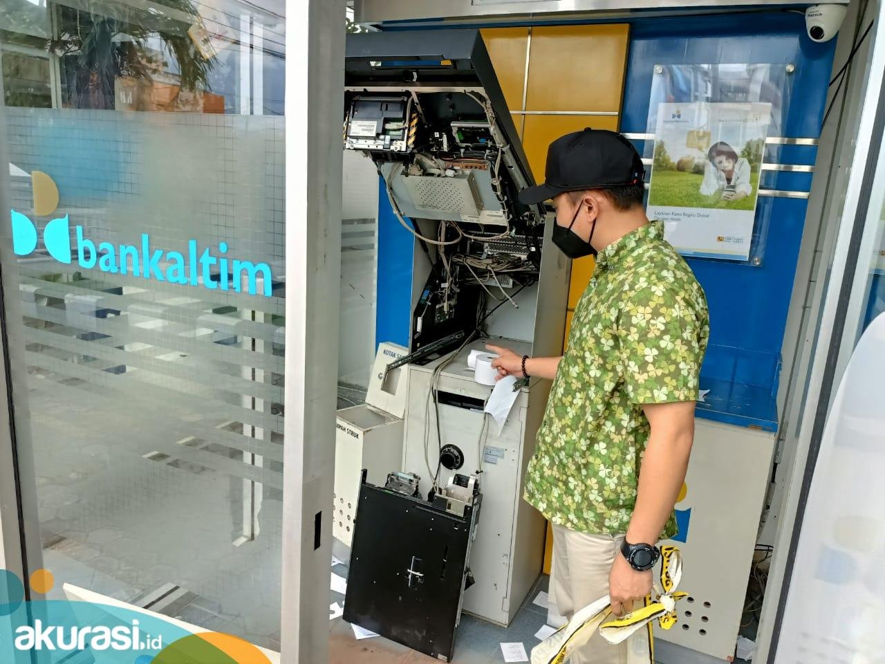 Mesim ATM BPD Kaltimtara di Jalan Antasari Dibobol, Keburu Ketahuan, Pencuri Gagal Ambil Uang
