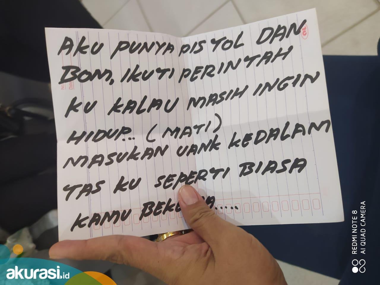 Pemuda Gagal Merampok Bank di Samarinda, Ancam Teller Pakai Pistol dan Bom Mainan 