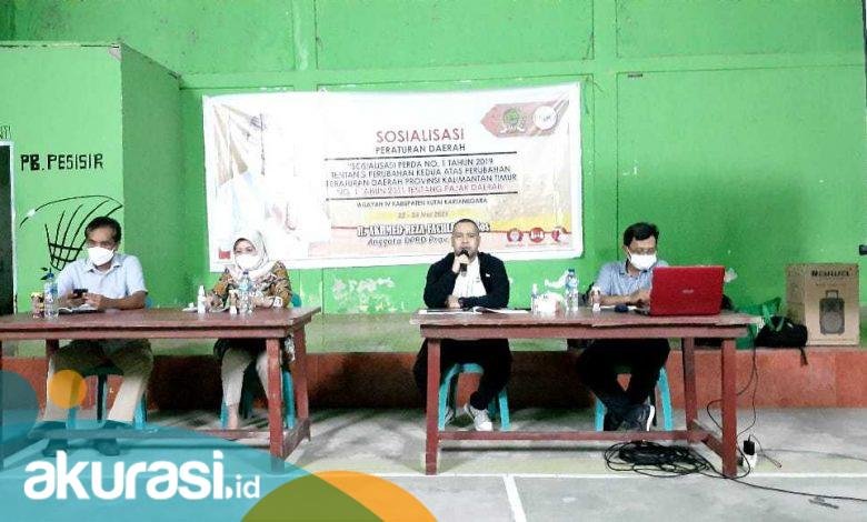 Ingatkan Pentingnya Bayar Pajak, Akhmed Reza Fachlevi Sosialisasi Perda di Handil Baru