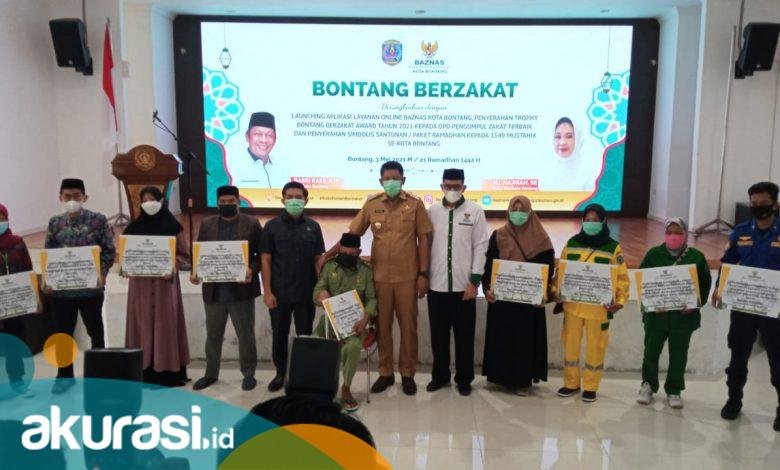 Baznas Berikan Santunan Ramadan kepada 1.594 Mustahik se-Kota Bontang