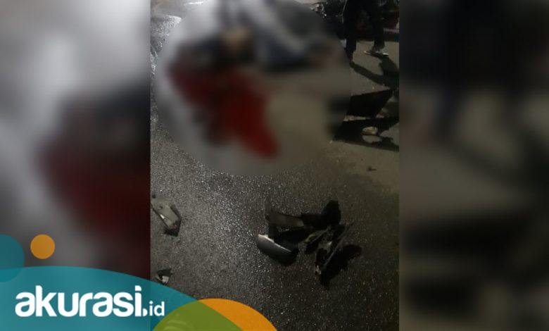 Pemotor Dihantam Fortuner, Darah Segar Berceceran di Depan SD YPK