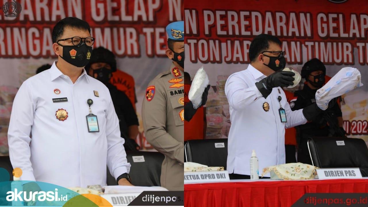 Narkotika Jaringan Internasional Dijela Dirjen Pemasyarakatan, Sita 1,127 Ton Narkoba Senilai Rp1,6 Triliun