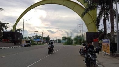 Melempem!! Pelaksanaan Penyekatan PPKM, Tugu Selamat Datang Bontang Tanpa Penjagaan