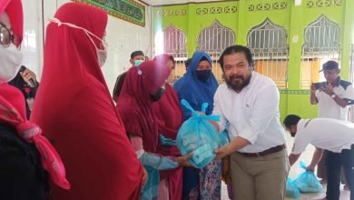 Beri Paket Sembako Warga Sidrap, Agus Haris Bakal Perjuangkan Tapal Batas Masuk ke Bontang Hingga MK