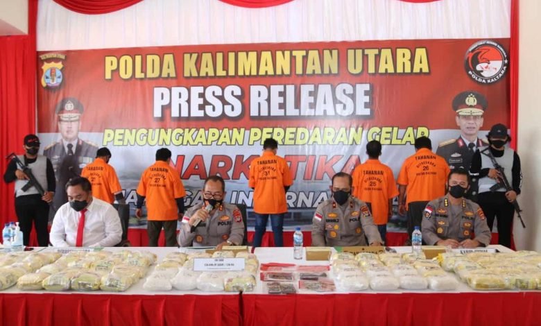 Narkoba 126 Kilogram Asal Malaysia Digagalkan di Kaltara, Dikendalikan Napi Lapas Bontang