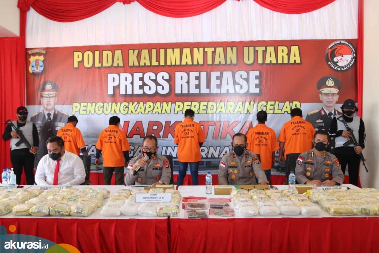Narkoba 126 Kilogram Asal Malaysia Digagalkan di Kaltara, Dikendalikan Napi Lapas Bontang 