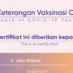 Sertifikat Vaksin Presiden Jokowi Beredar di Medsos