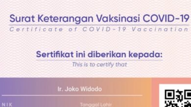 Sertifikat Vaksin Presiden Jokowi Beredar di Medsos