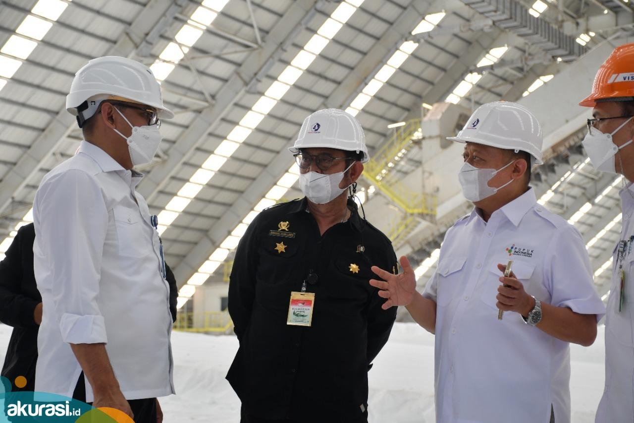 Sambangi Pupuk Kaltim, Menteri Pertanian Pastikan Stok dan Tingkatkan Kapasitas Produksi Pupuk