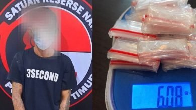 Pekerja Dinas Kebersihan Kutai Timur Nyambi Jualan Narkoba, Terancam 20 Tahun Penjara