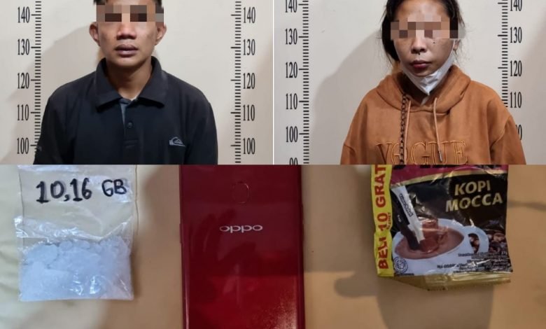 Simpan Narkoba Dalam Bra, Sejoli di Samarinda Dibekuk Polisi Saat Tunggu Pembeli