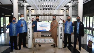 Pupuk Kaltim Dukung PTM, Salurkan 4 Unit Tabung Oksigen bagi Sekolah Muhammadiyah Bontang