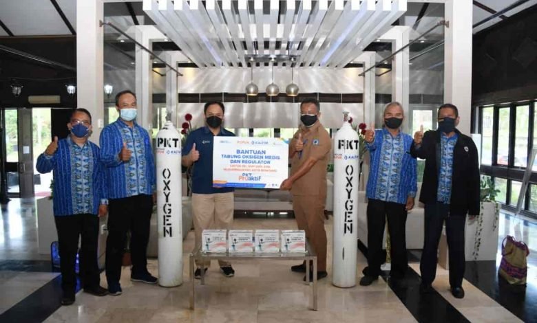 Pupuk Kaltim Dukung PTM, Salurkan 4 Unit Tabung Oksigen bagi Sekolah Muhammadiyah Bontang