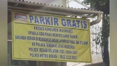 Viral Spanduk Parkir Gratis atau Lapor Polisi, Indomaret: Agar Konsumen Nyaman