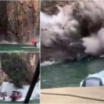 Tebing Danau Furnas Brasil Runtuh - Akurasi.id