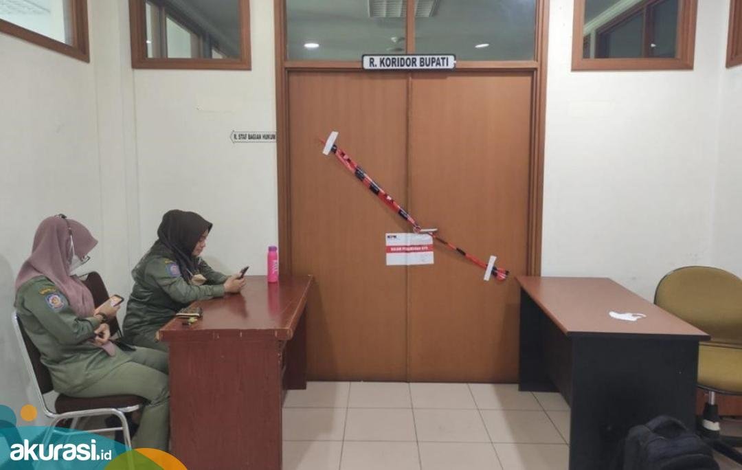Ruang pejabat publik di PPU disegel KPK. Dugaan, KPK OTT Bupati PPU. (istimewa)