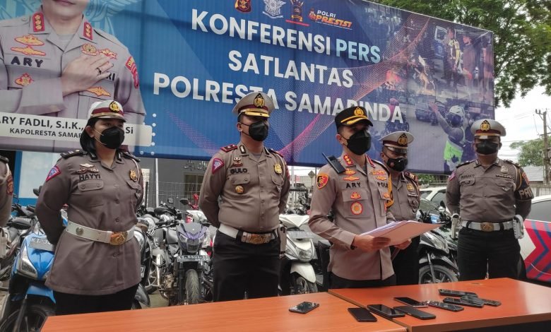 Balapan Liar di Bulan Ramadhan, Puluhan Motor Nginap di Satlantas Polresta Samarinda